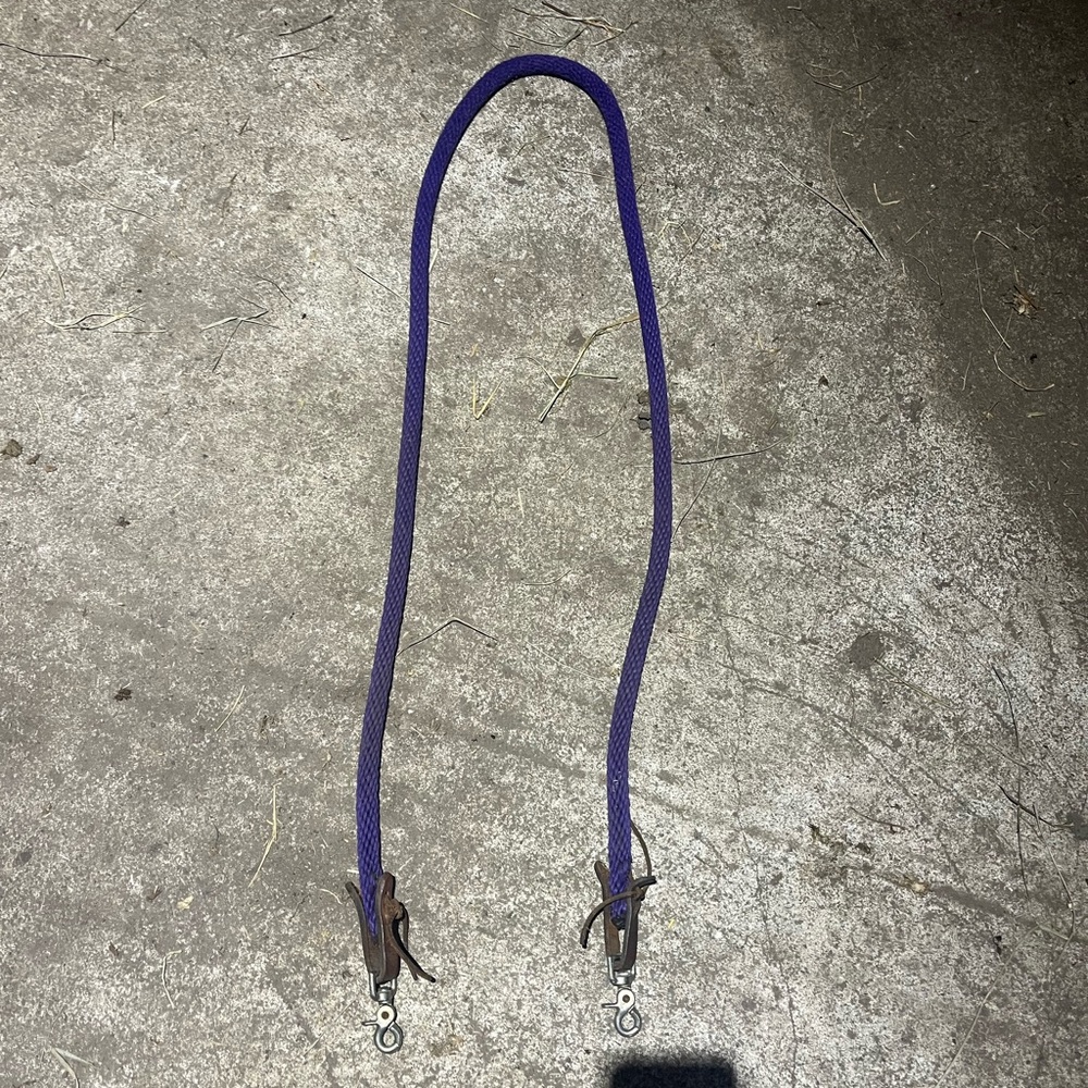 Soft nylon trail reins